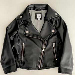 Toddler Faux Leather Moto Jacket